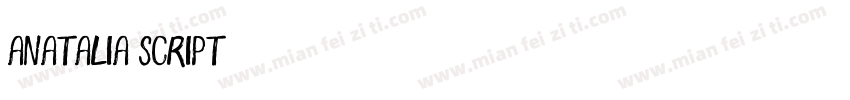 Anatalia script字体转换